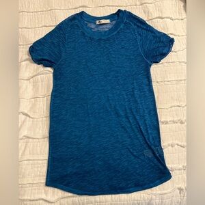 Free People We The Free Blue Burn Out T-shirt